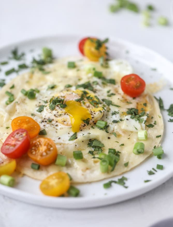 tortilla eggs I howsweeteats.com #eggs #breakfast #tortillas