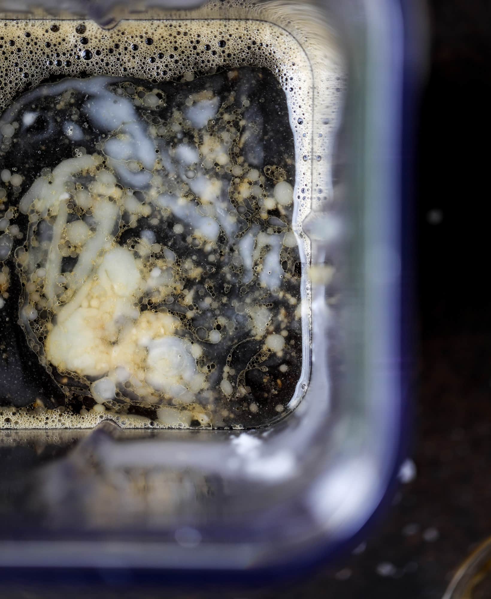 This salted maple power coffee is the perfect creamy pick-me up. Maple syrup, coconut butter and sea salt are blended with hot coffee to make the most deliciously whipped hot, frothy latte-like drink, without any dairy! I howsweeteats.com #coffee #coconutbutter