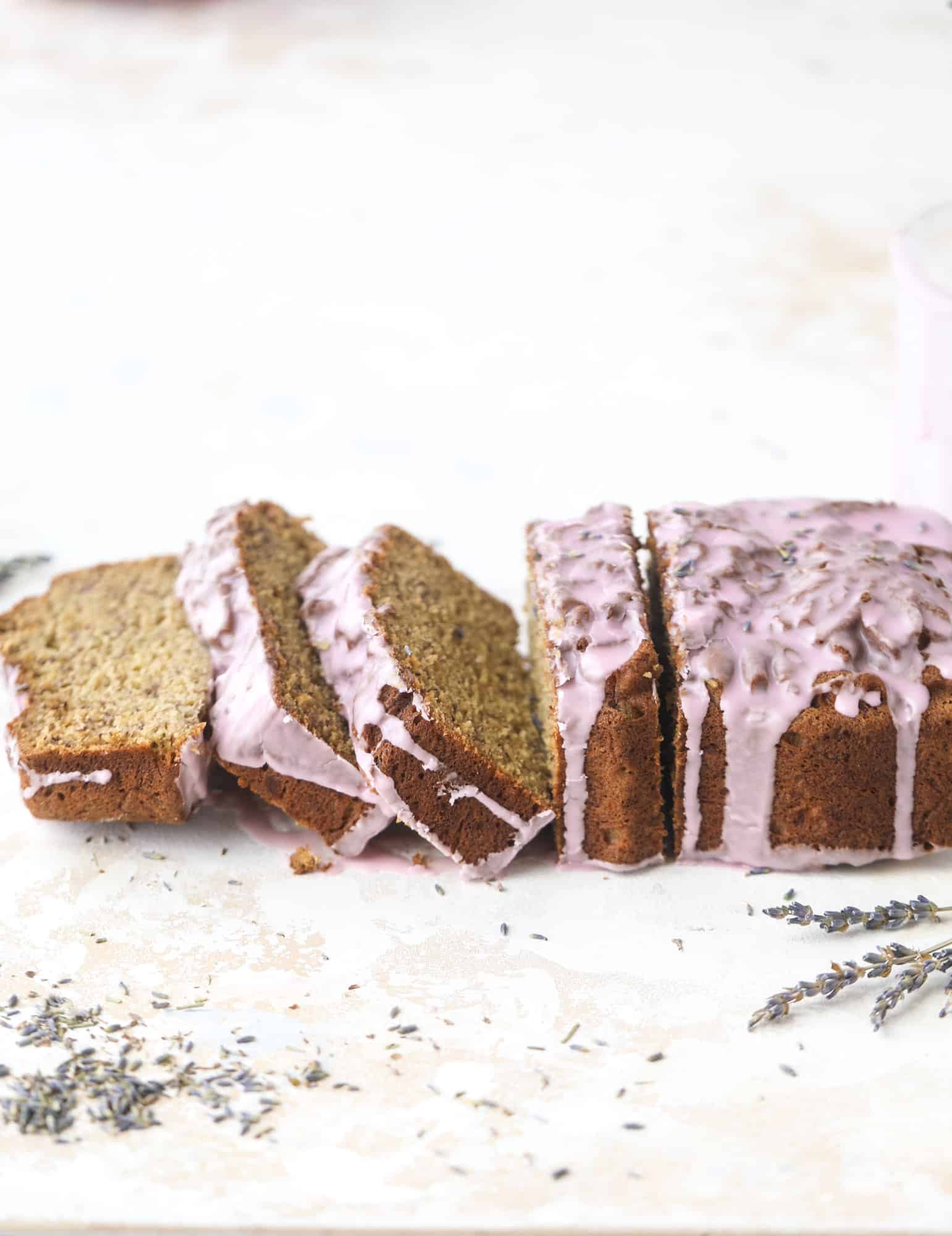 This lavender banana bread is a fresh, modern spring spin on the classic! The light flavor of lavender gives this banana bread a whimsical twist. I howsweeteats.com #lavender #bananabread