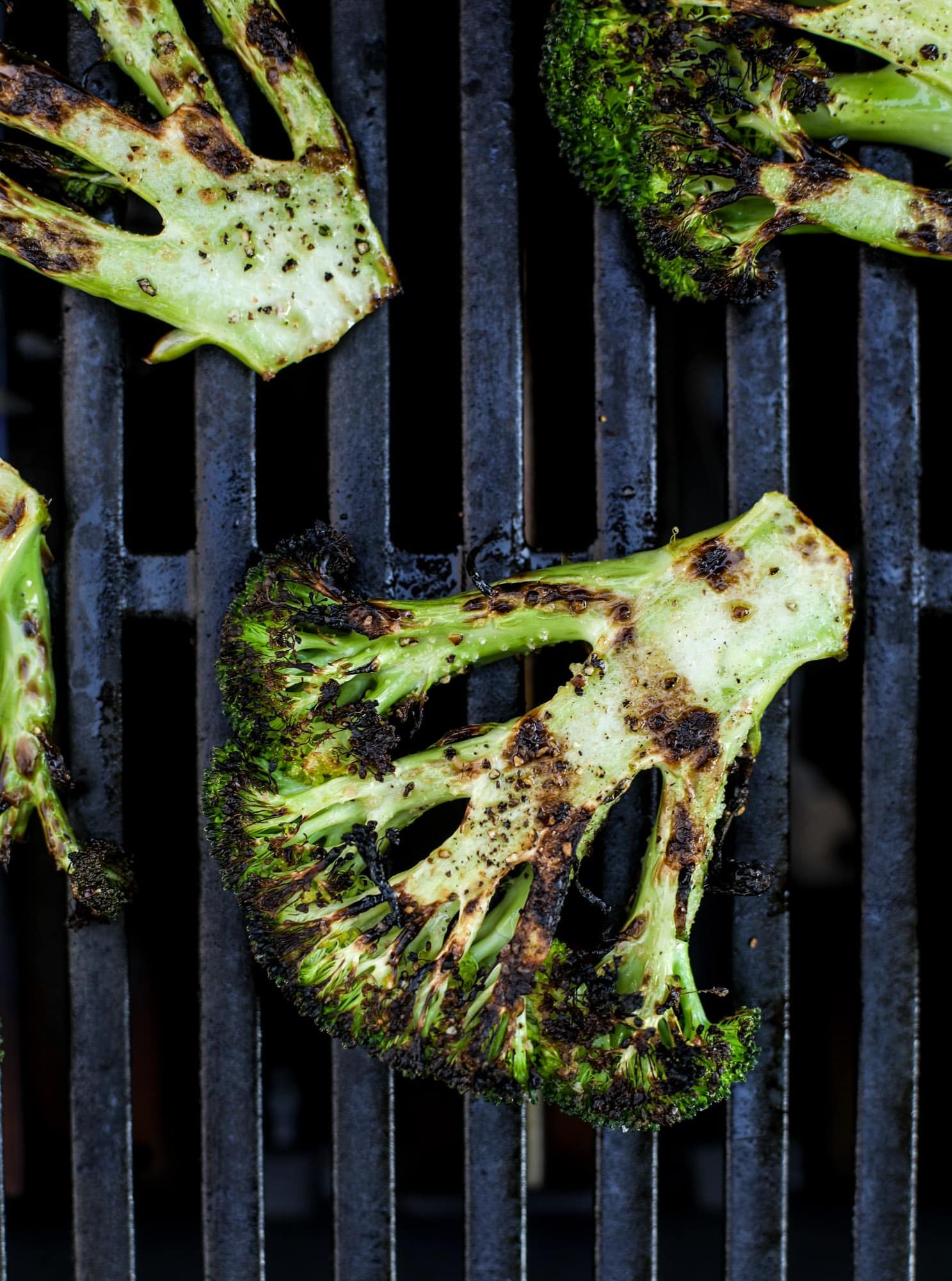 broccoli on the grill