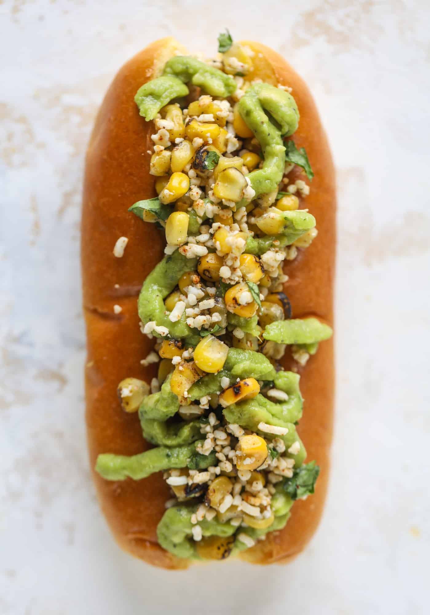mexican street corn hot dog
