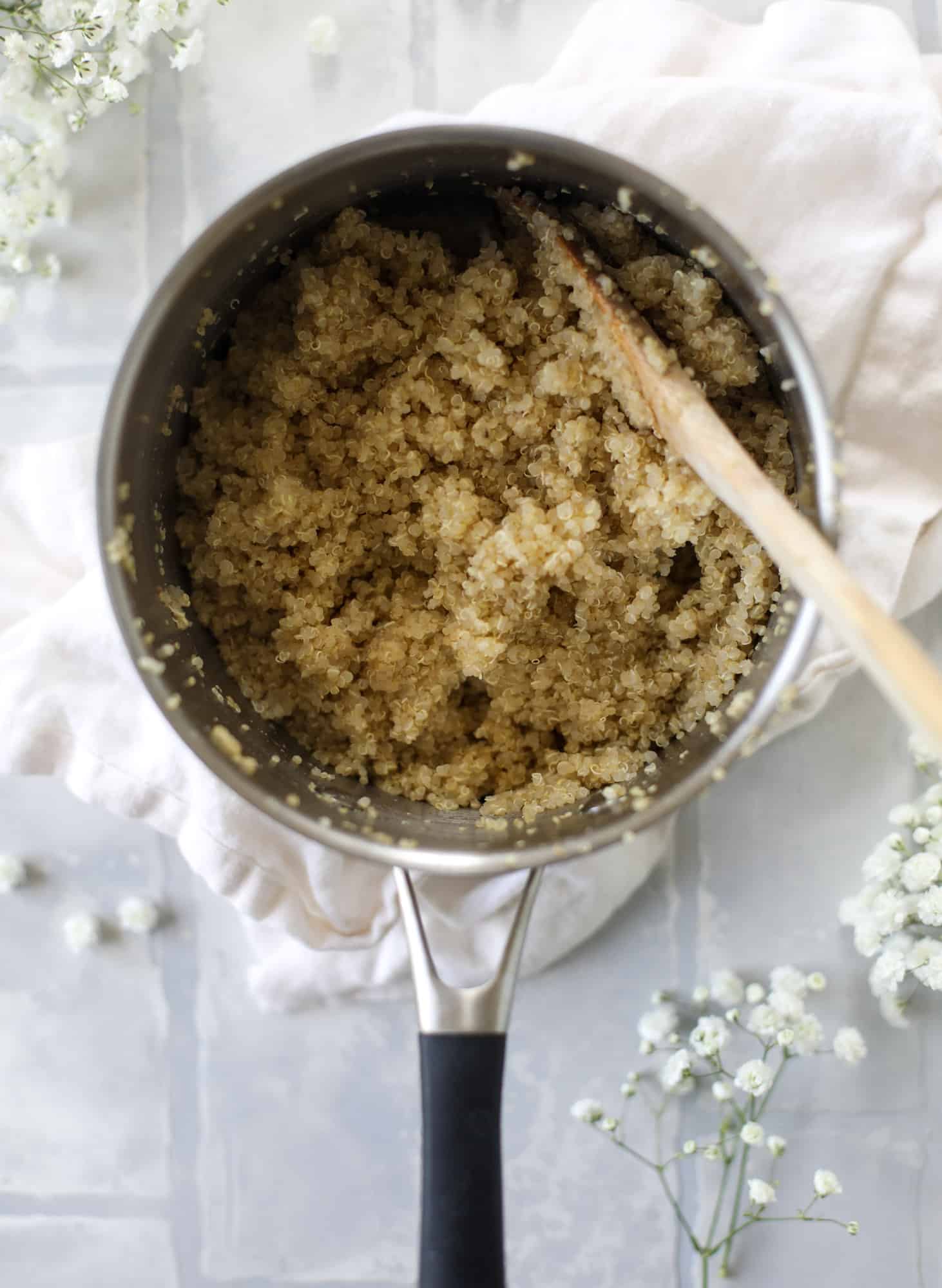 cooked quinoa