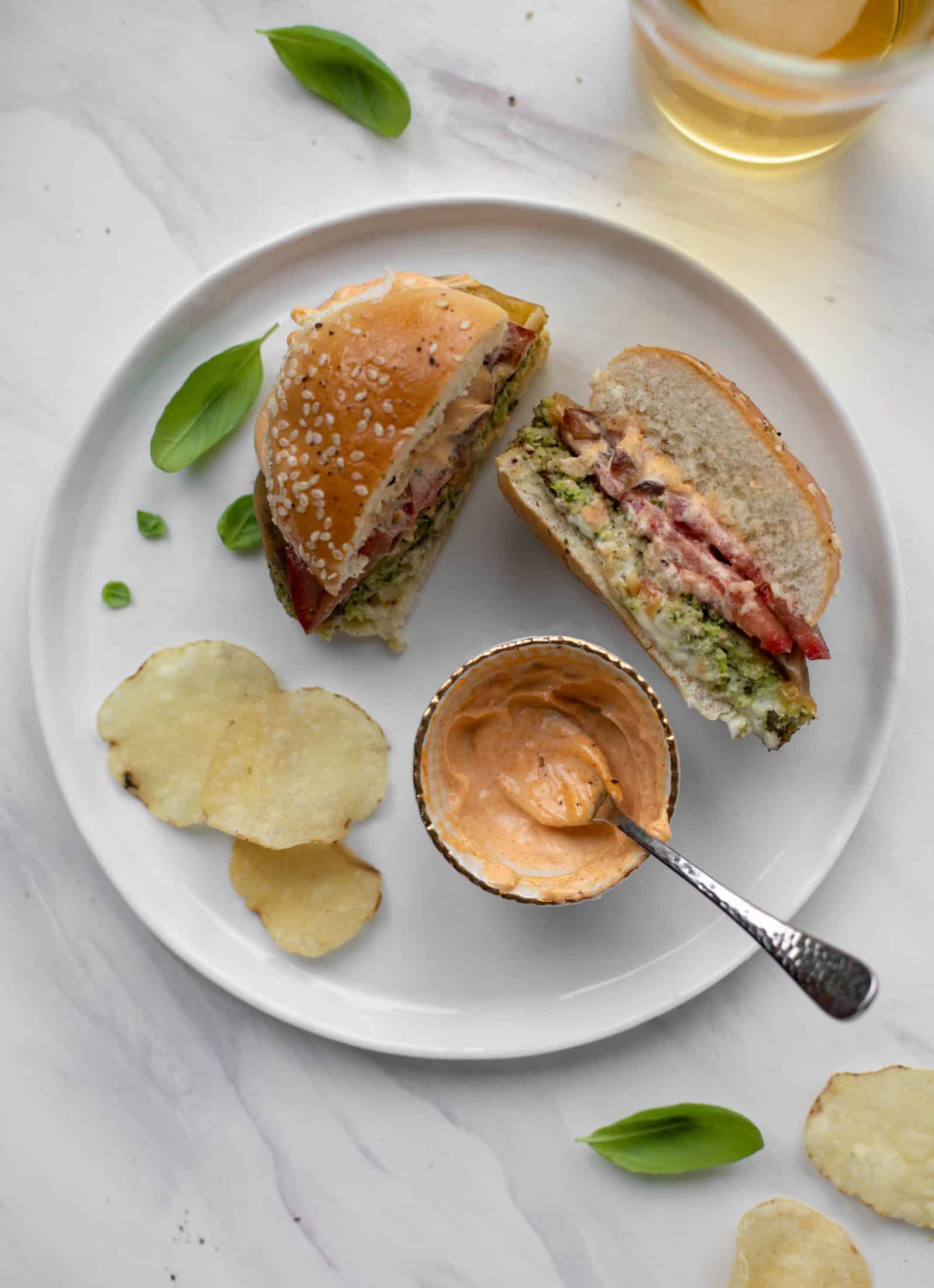 These broccoli cheddar burgers are a veggie burger dream! A little high maintenance, but packed with flavor and can be made ahead of time!