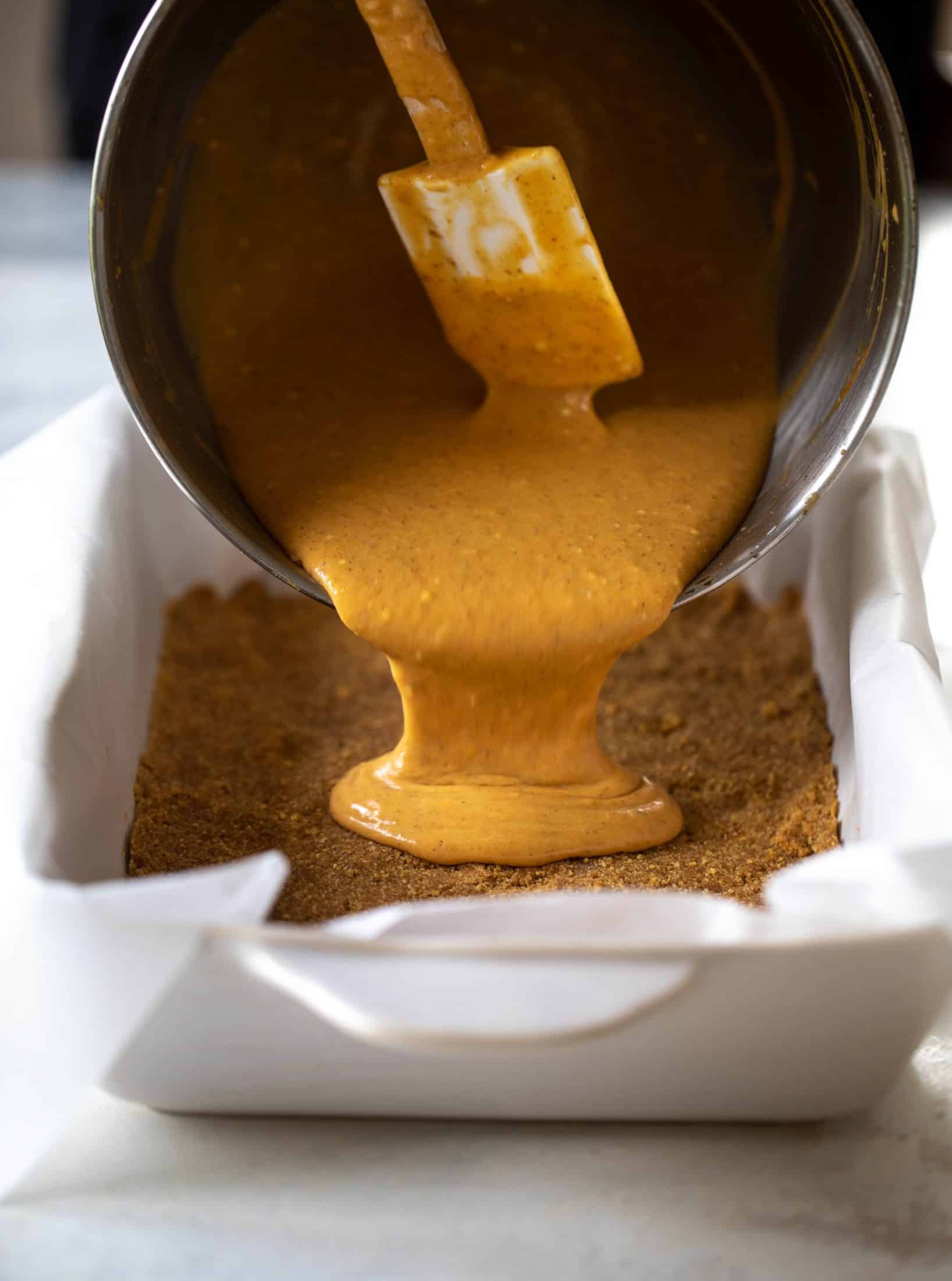 pumpkin gooey bar batter