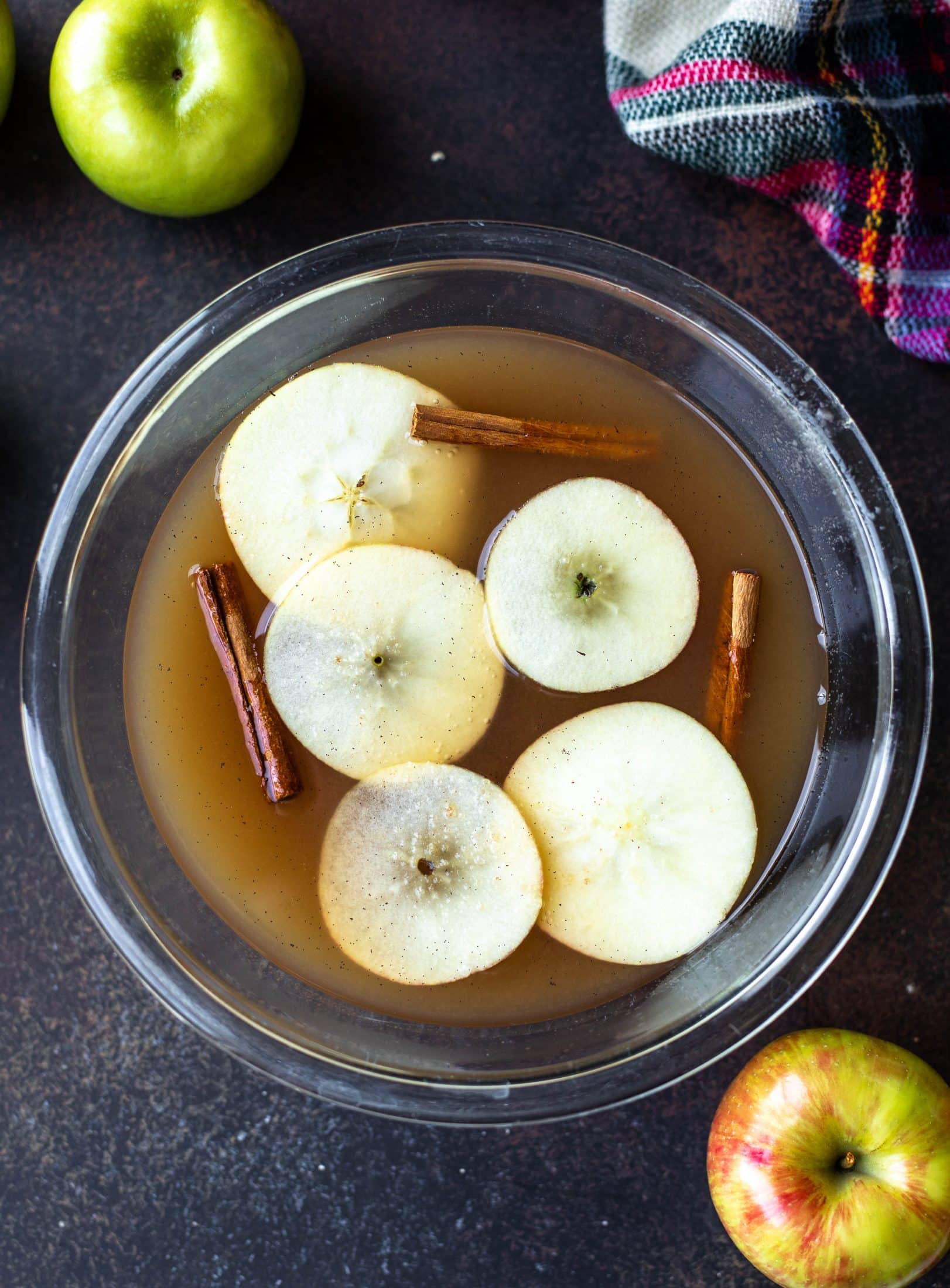 This homemade apple cider is made with honeycrisp apples, spices and vanilla. It's incredible served hot or cold, especially with a pour of bourbon!