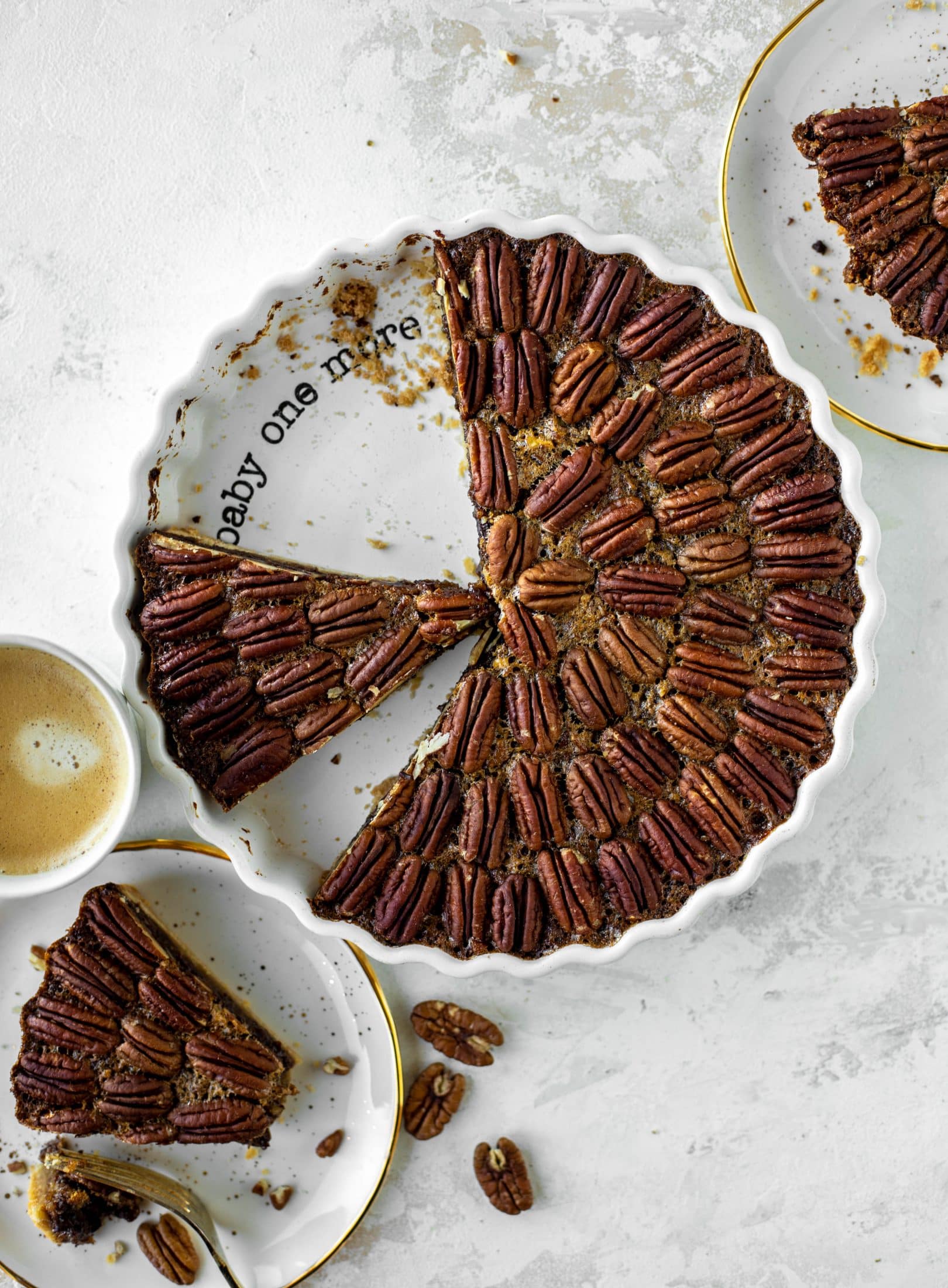 This chocolate pecan tart is the best dessert ever. Chocolate fudge and gooey pecan pie in a shortbread crust - everyone goes crazy!