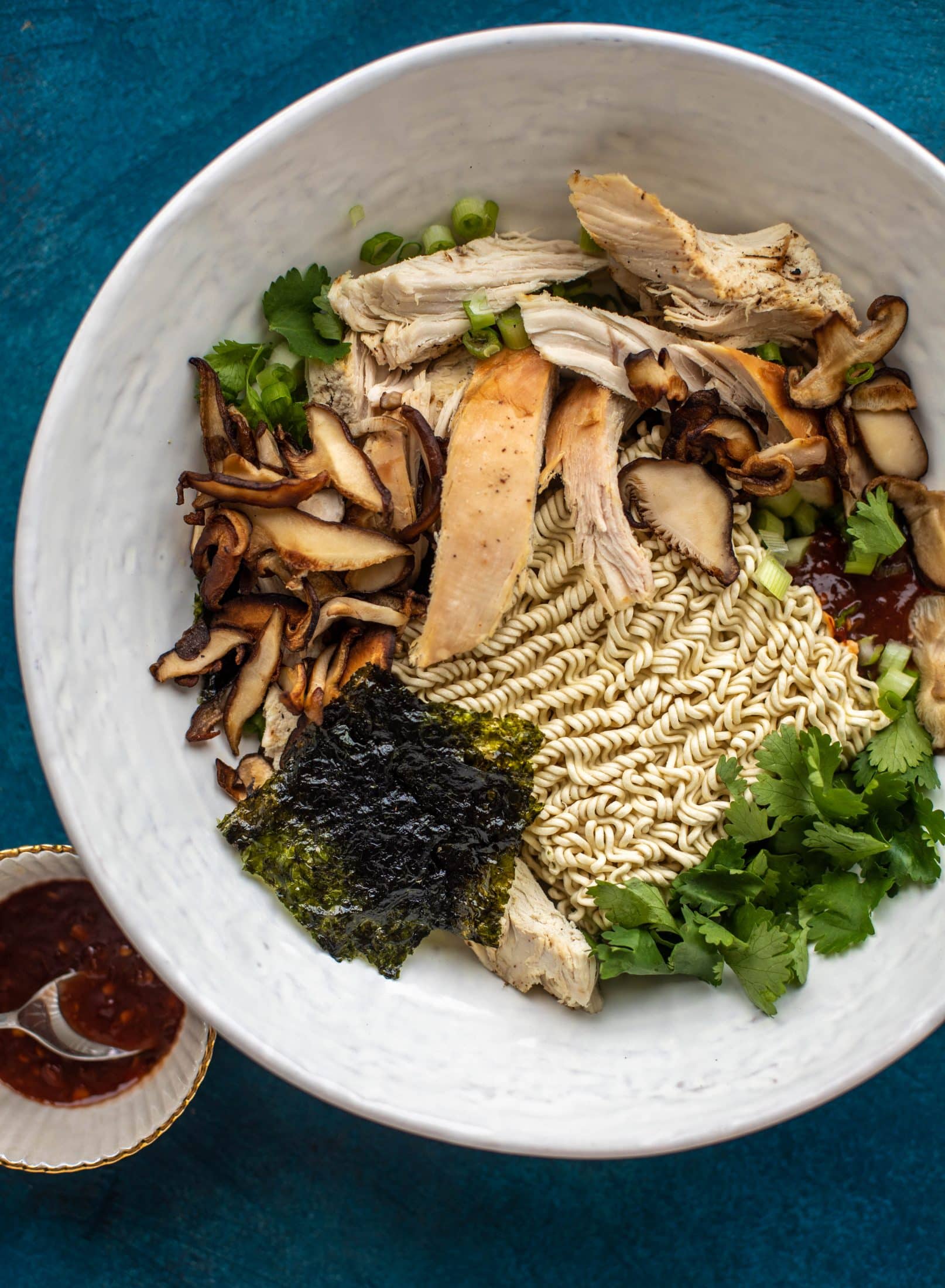 This roasted turkey ramen recipe is made with delish leftover Thanksgiving turkey, ramen noodles, a savory broth and soft boiled eggs!