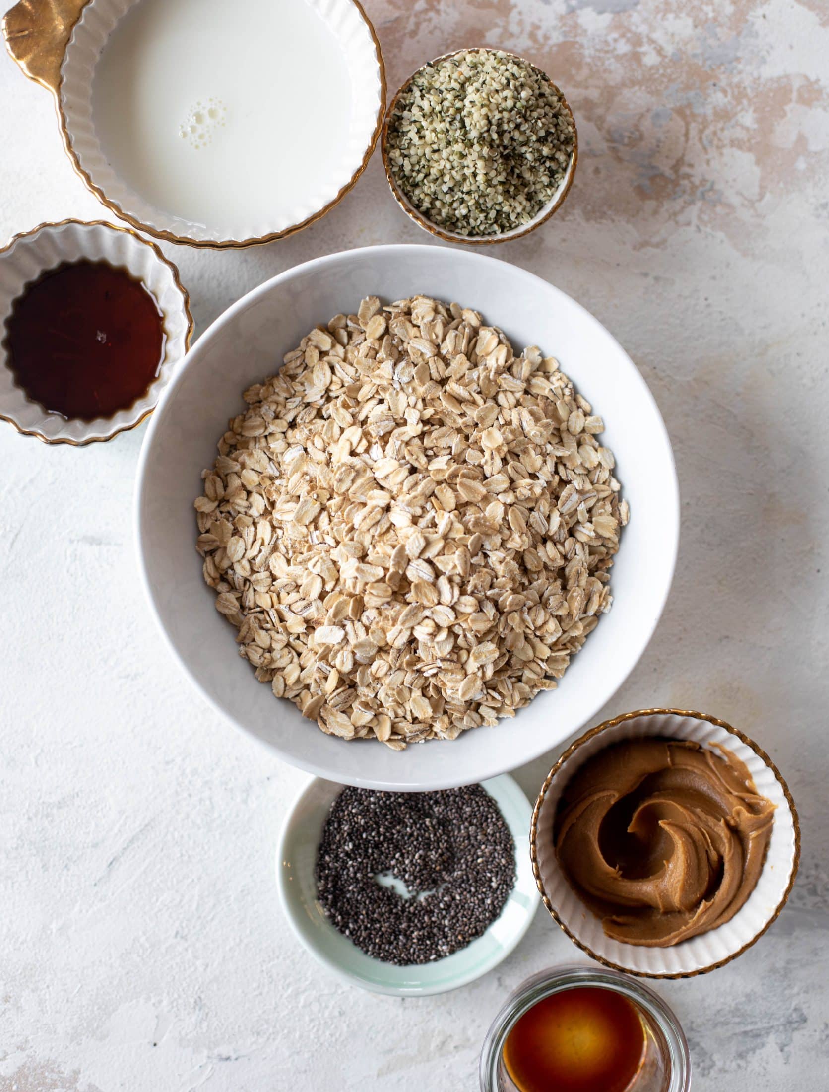 peanut butter overnight oats ingredients