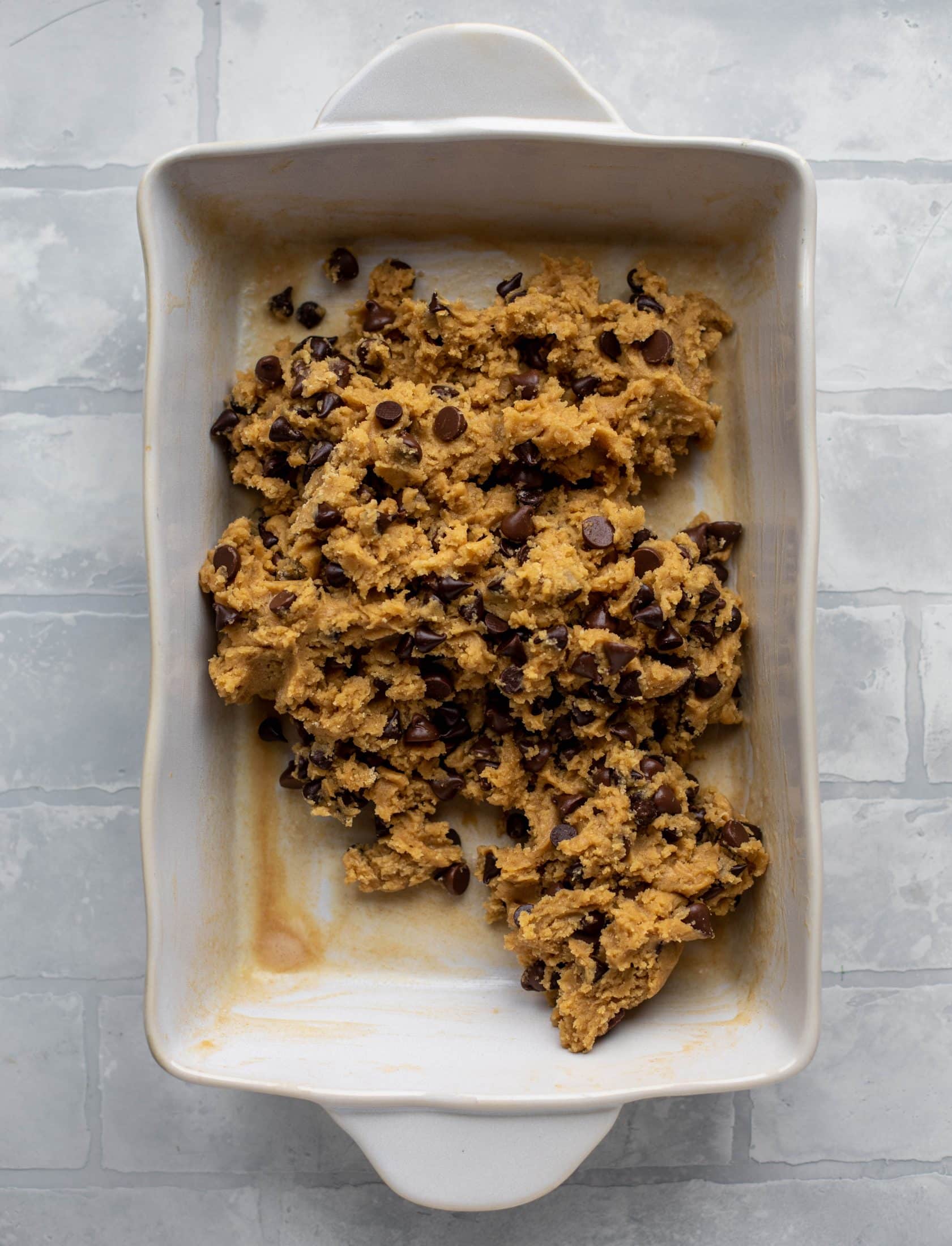These brown butter chocolate chip cookie bars are chewy, chocolately and sprinkled with flaky salt. What else do you need in life?!