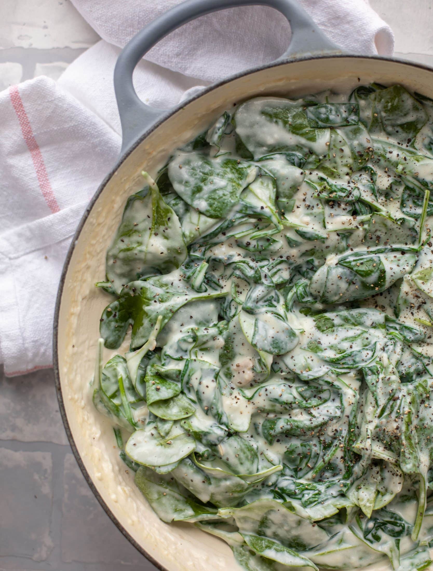 creamed spinach