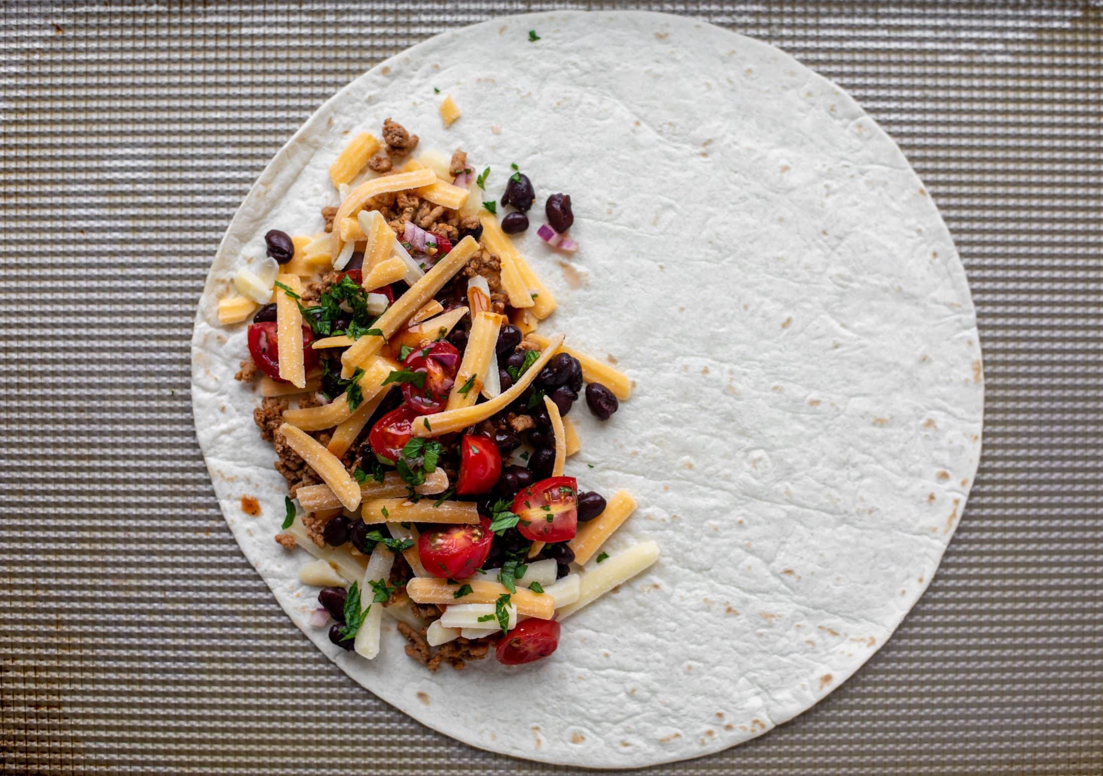 sheet pan quesadillas