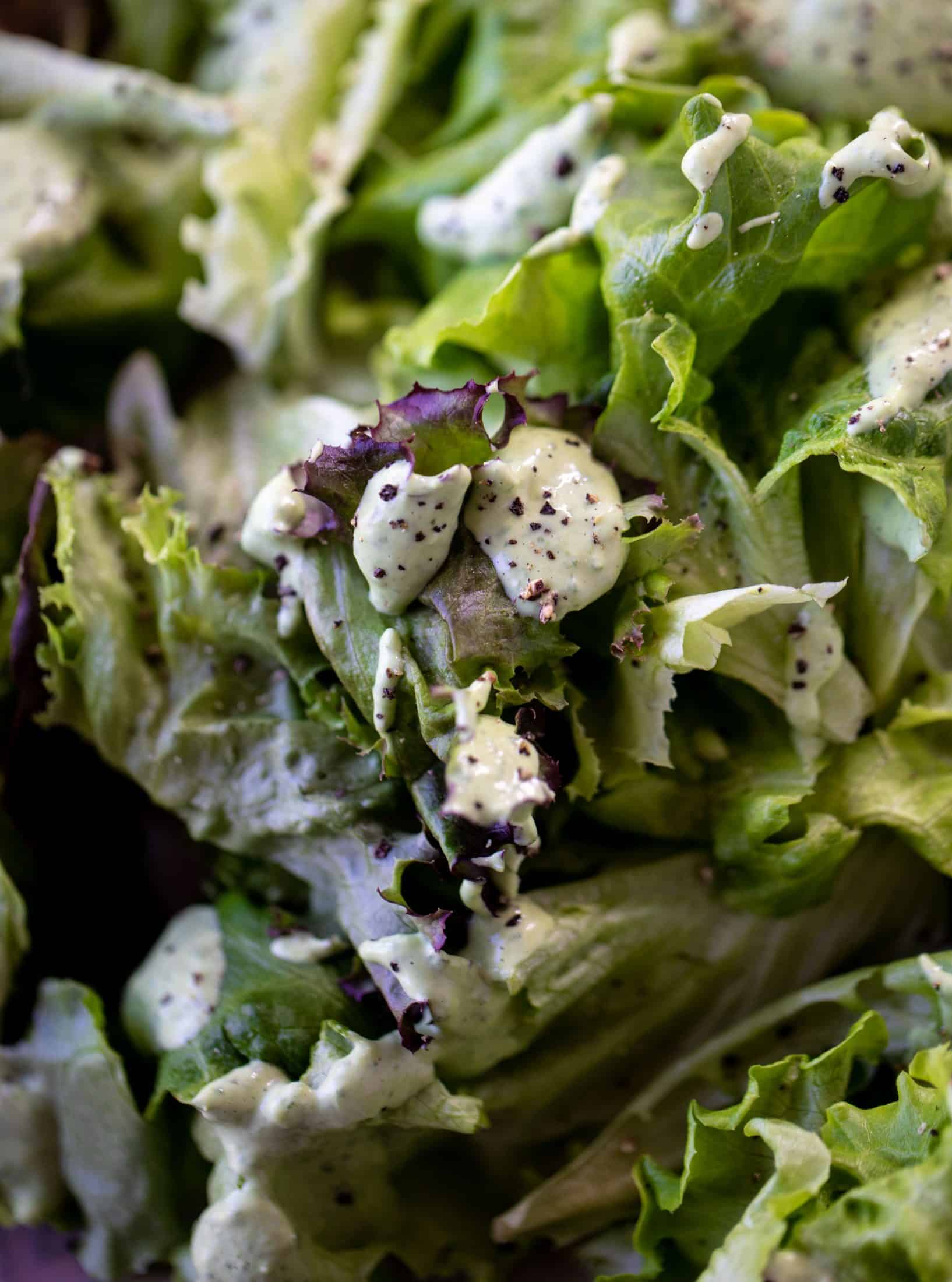 butter lettuce with green goddess sauce