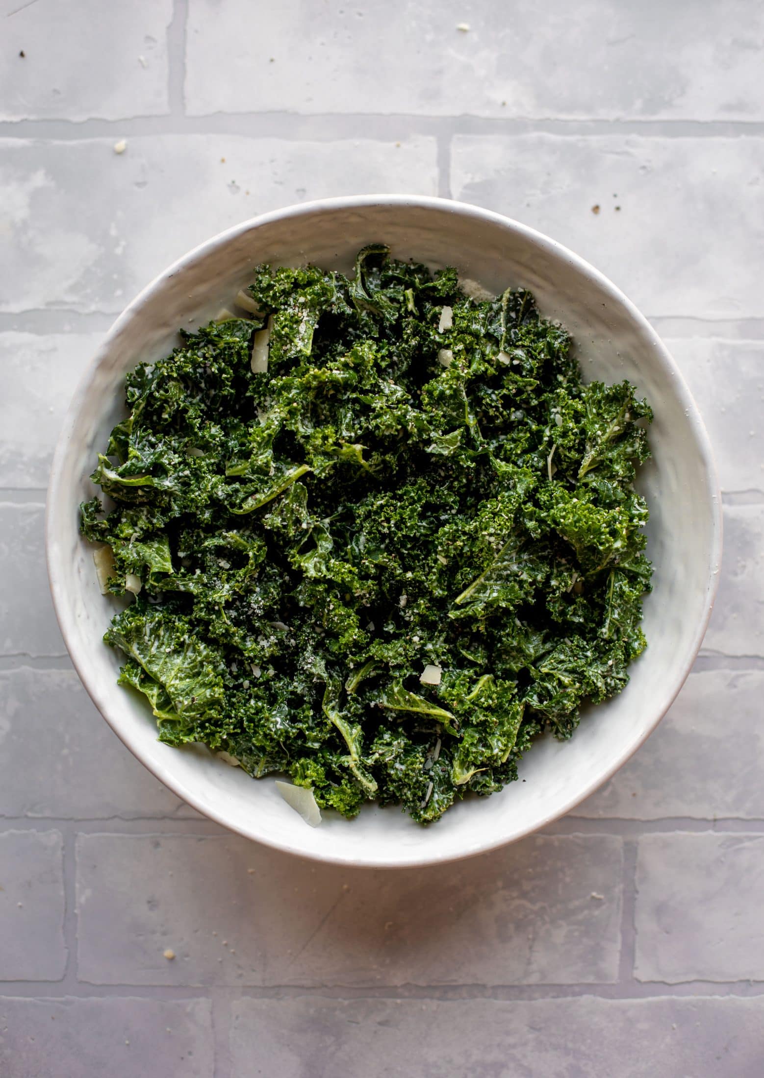 massaged kale caesar salad