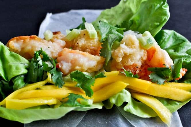 Crispy Shrimp and Mango Spring Rolls I howsweeteats.com Crispy Shrimp and Mango Spring Rolls I howsweeteats.com