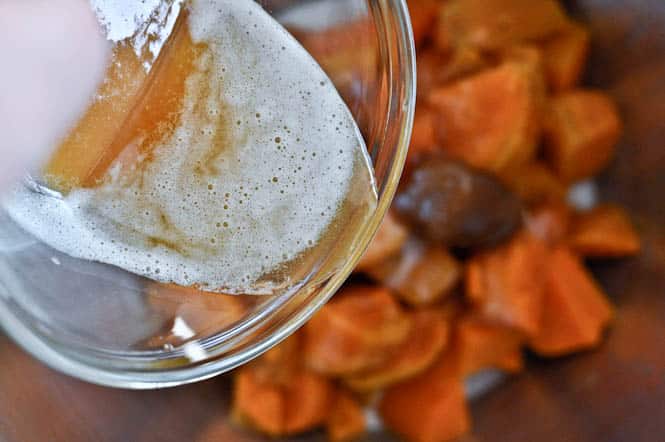 Lightened-Up Sweet Potato Casserole I howsweeteats.com Lightened-Up Sweet Potato Casserole I howsweeteats.com