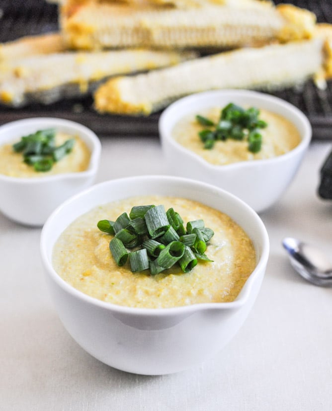 Spicy Roasted Corn and Poblano Soup I howsweeteats.com Spicy Roasted Corn and Poblano Soup I howsweeteats.com