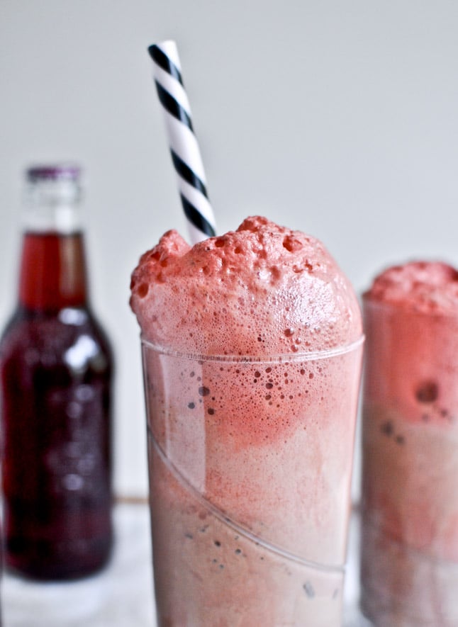 Dark Chocolate Bourbon Cherry Soda Floats I howsweeteats.com Dark Chocolate Bourbon Cherry Soda Floats I howsweeteats.com
