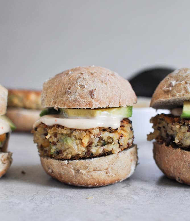 Crispy Quinoa Sliders I howsweeteats.com