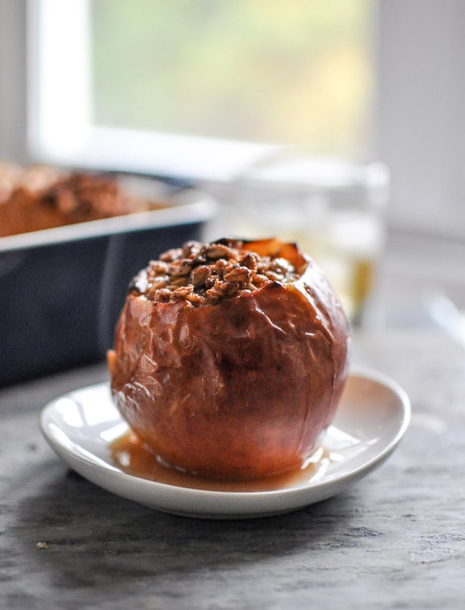 Bourbon Baked Apples I howsweeteats.com
