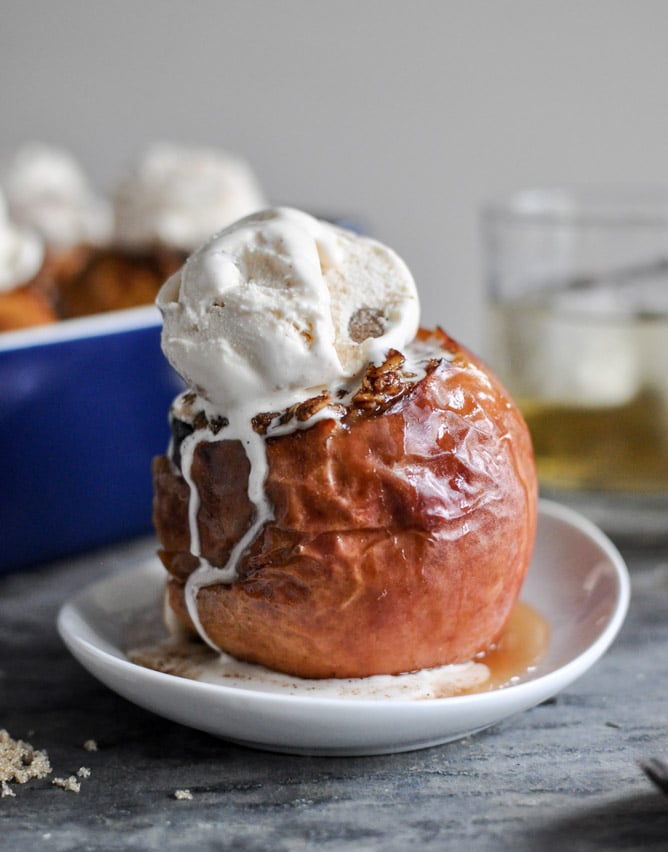 Bourbon Baked Apples I howsweeteats.com
