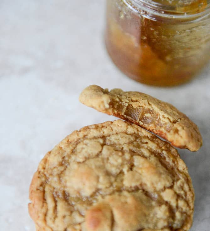 Grown Up PB + J Cookies I howsweeteats.com I howsweeteats.com