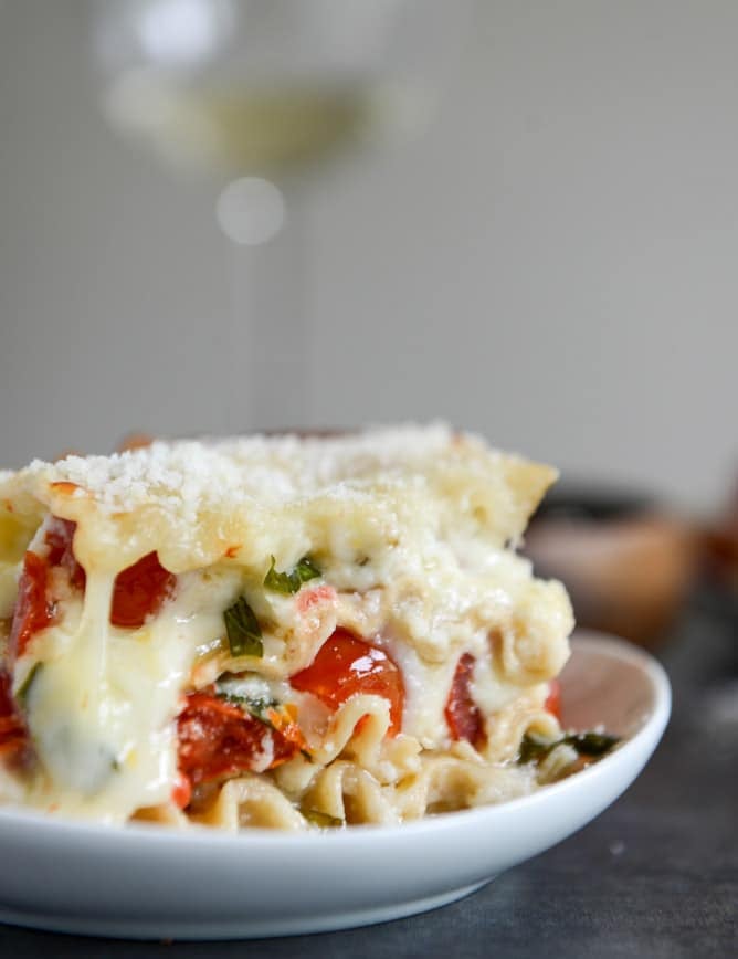 White Pizza Lasagna I howsweeteats.com White Pizza Lasagna I howsweeteats.com