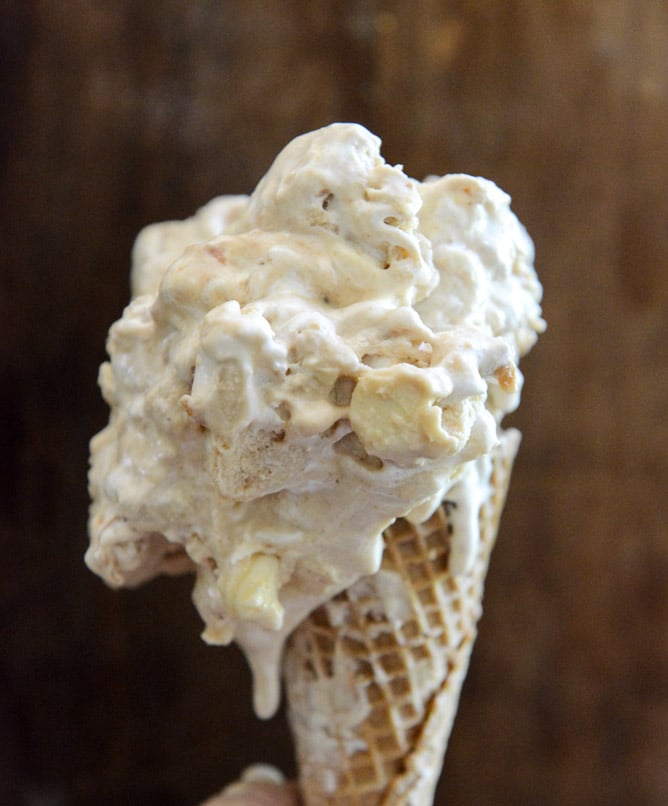 Fluffernutter Chip Ice Cream I howsweeteats.com