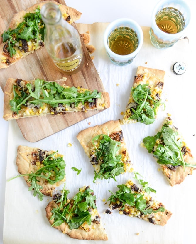 whiskey braised short rib flatbread I howsweeteats.com