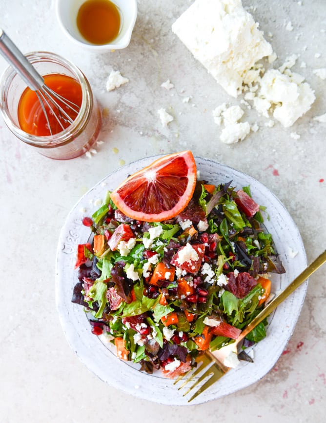 winter chopped salad I howsweeteats.com