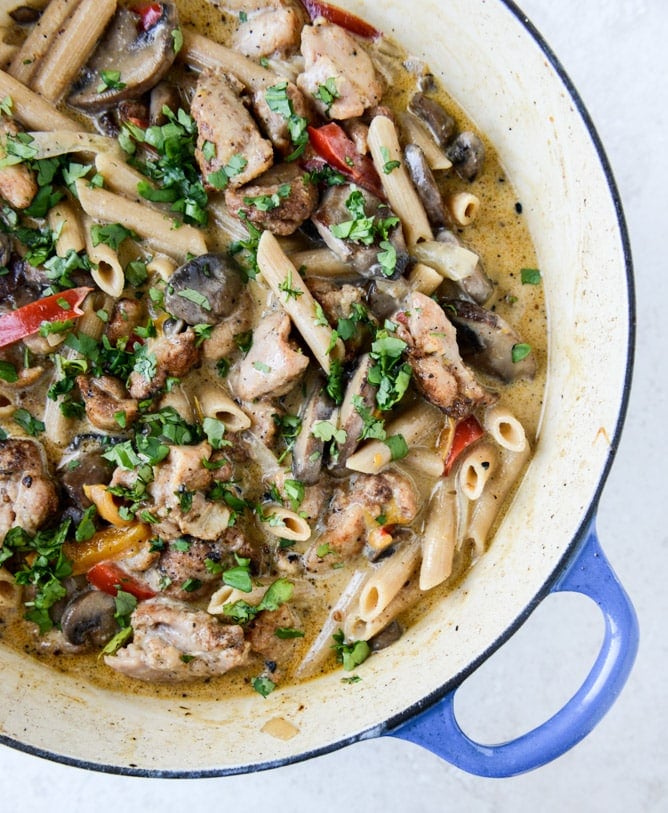creamy cajun chicken pasta I howsweeteats.com