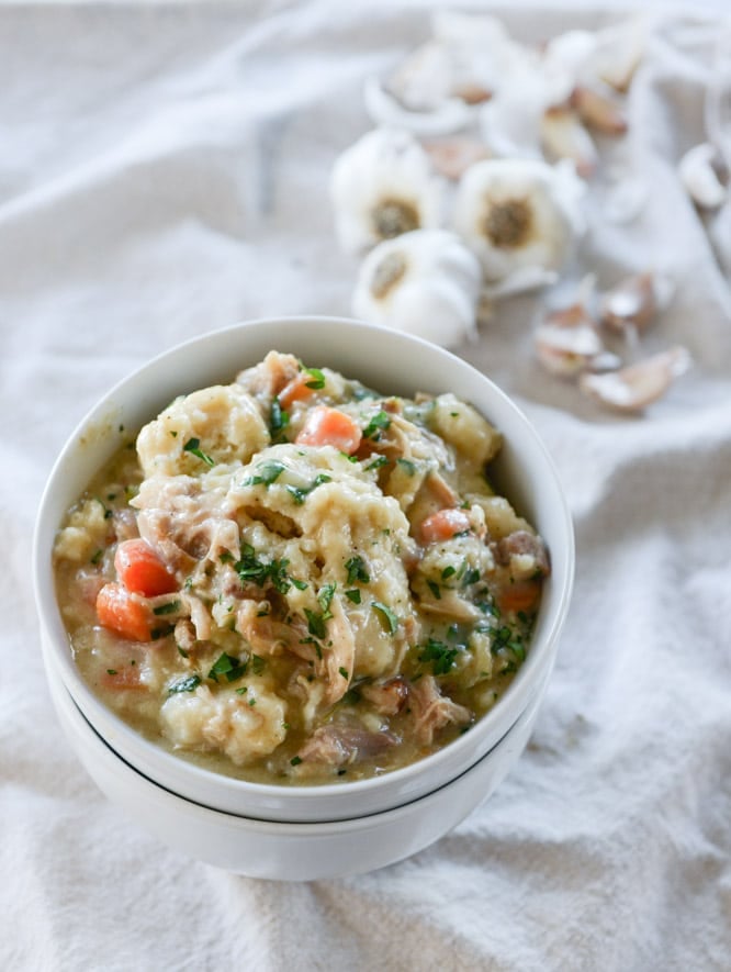 chicken + dumplings I howsweeteats.com