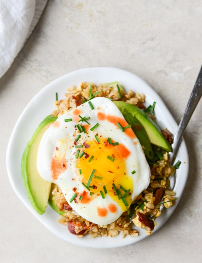 breakfast fried rice I howsweeteats.com