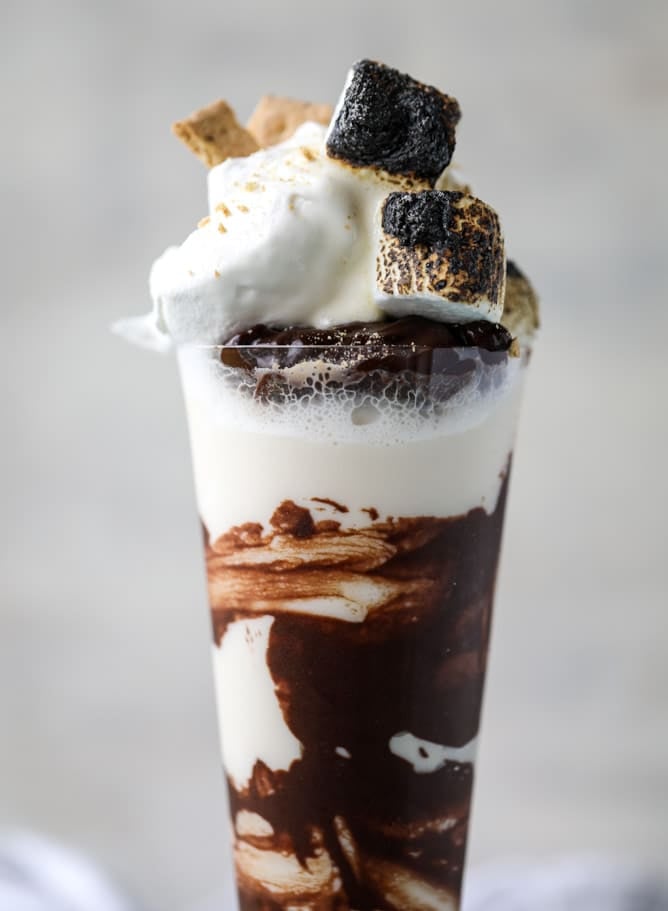 s'mores stout milkshakes I howsweeteats.com 