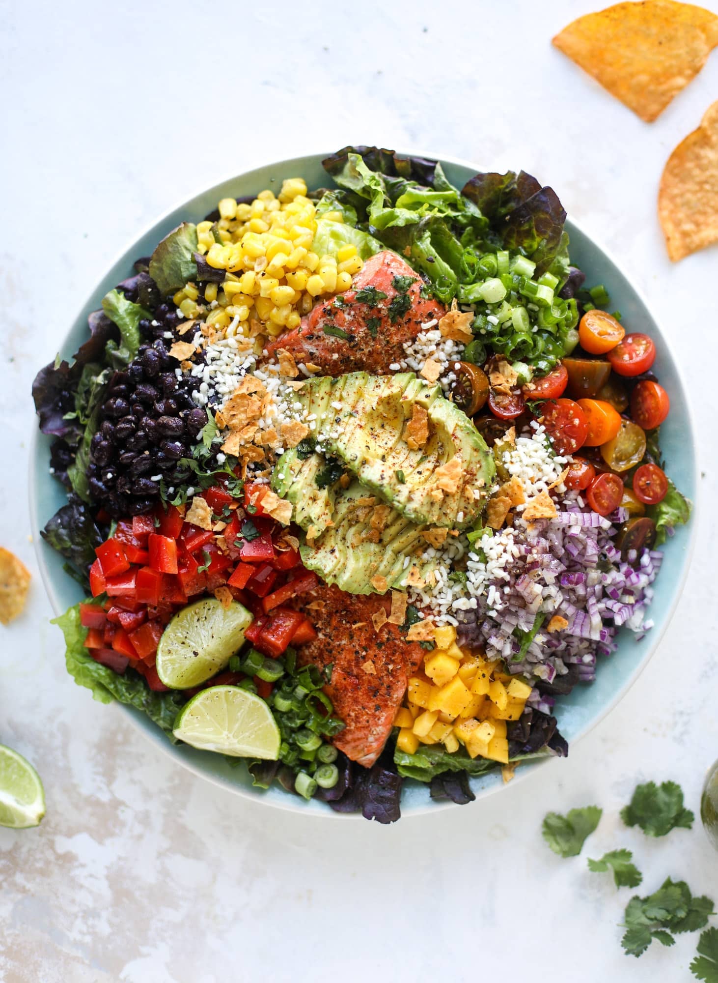 Salmon Taco Salad