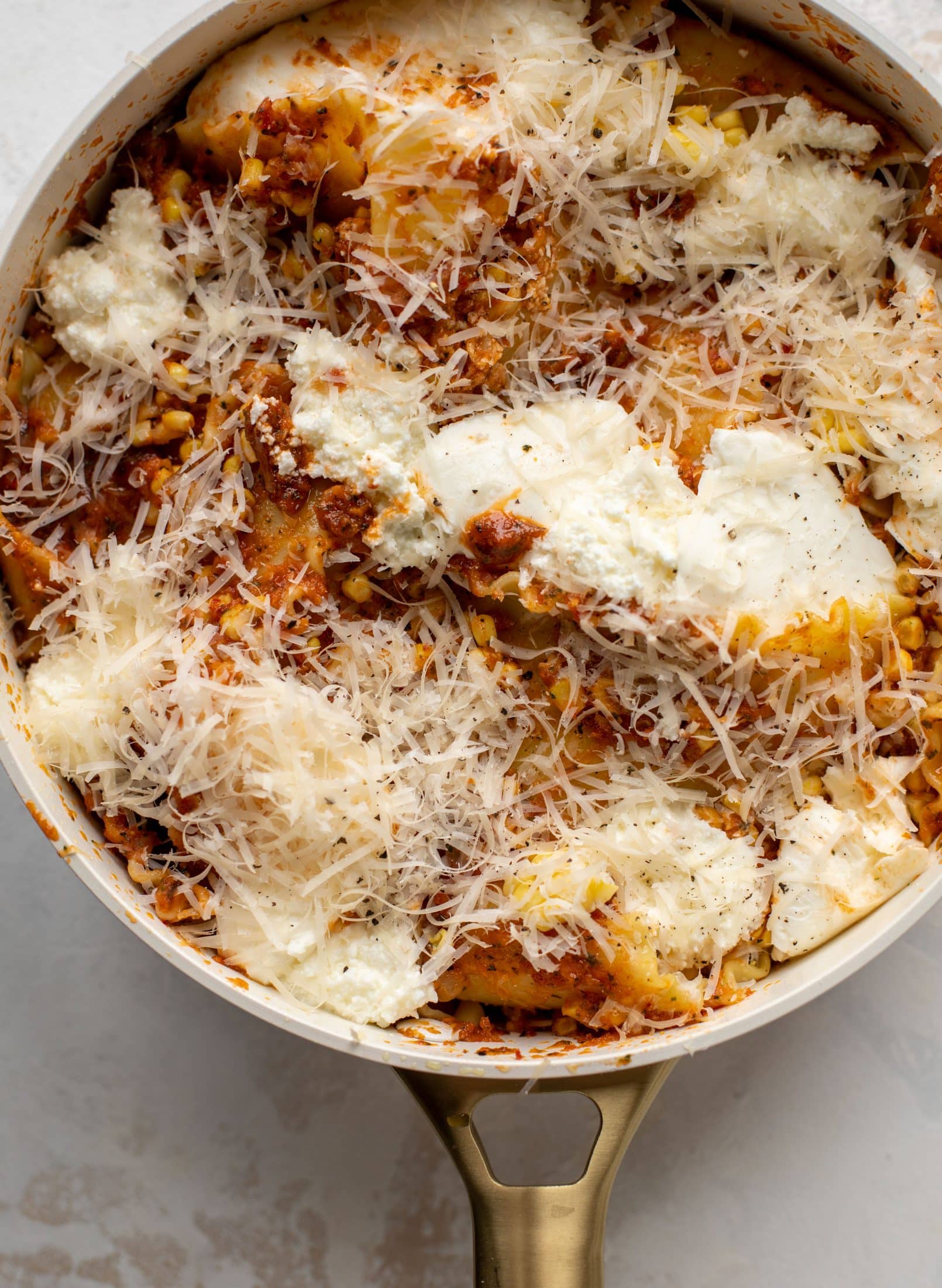 summer skillet lasagna