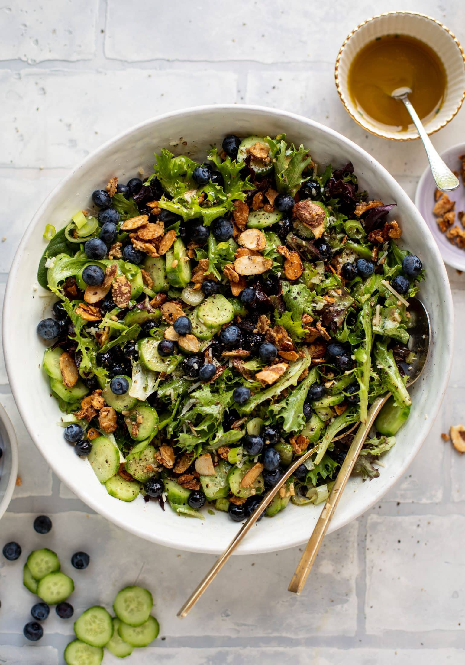 blueberry cucumber summer salad