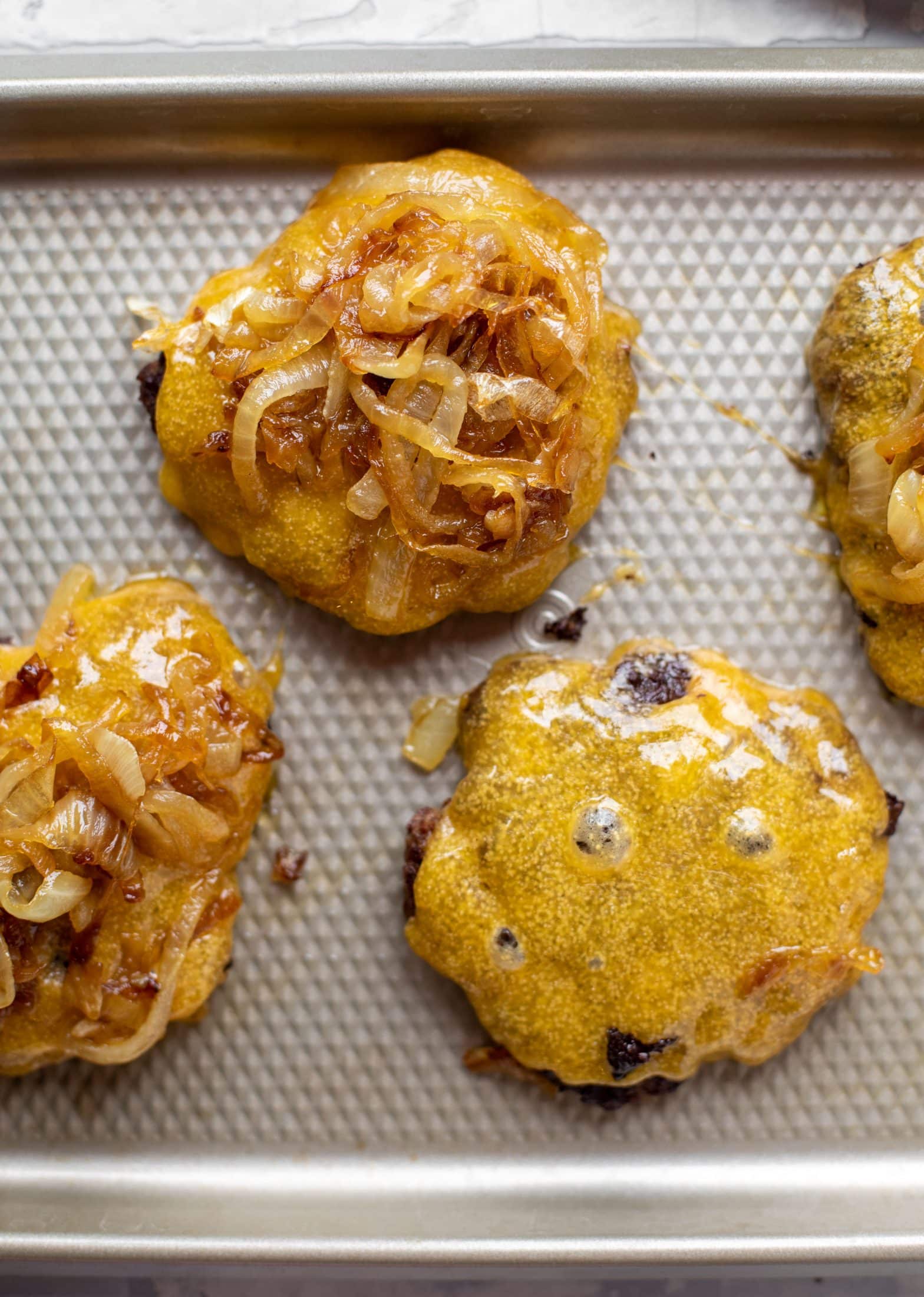 caramelized onion smash burger