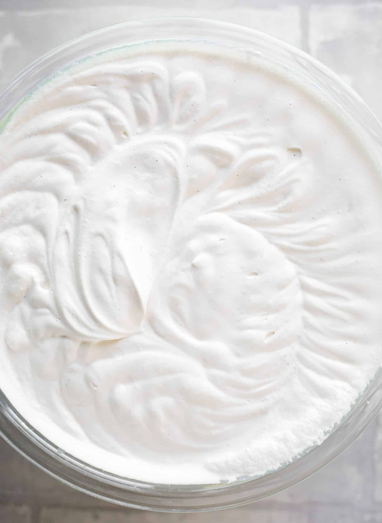 fresh vanilla whipped cream