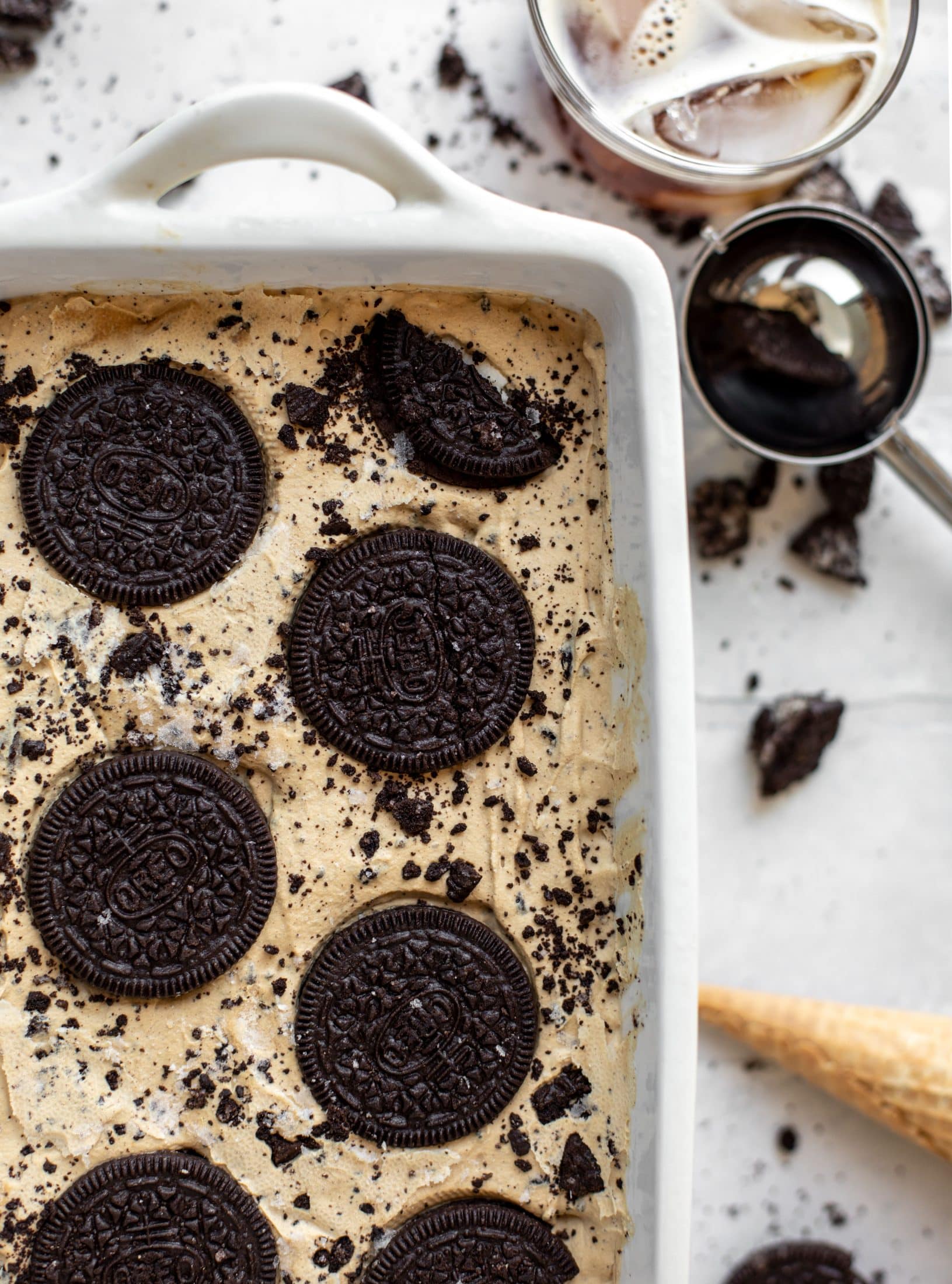 no churn coffee oreo ice cream