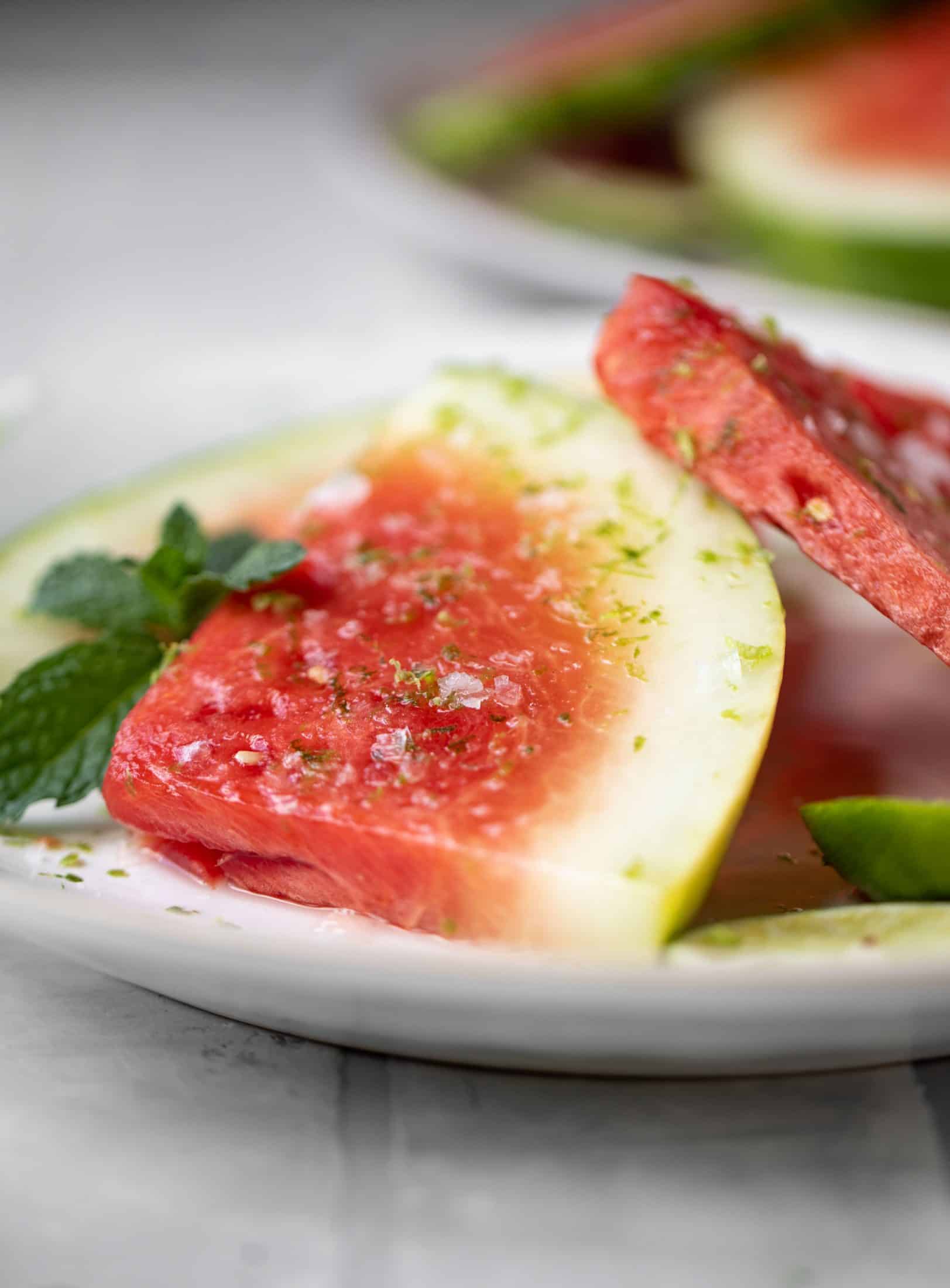 salted mojito watermelon wedges