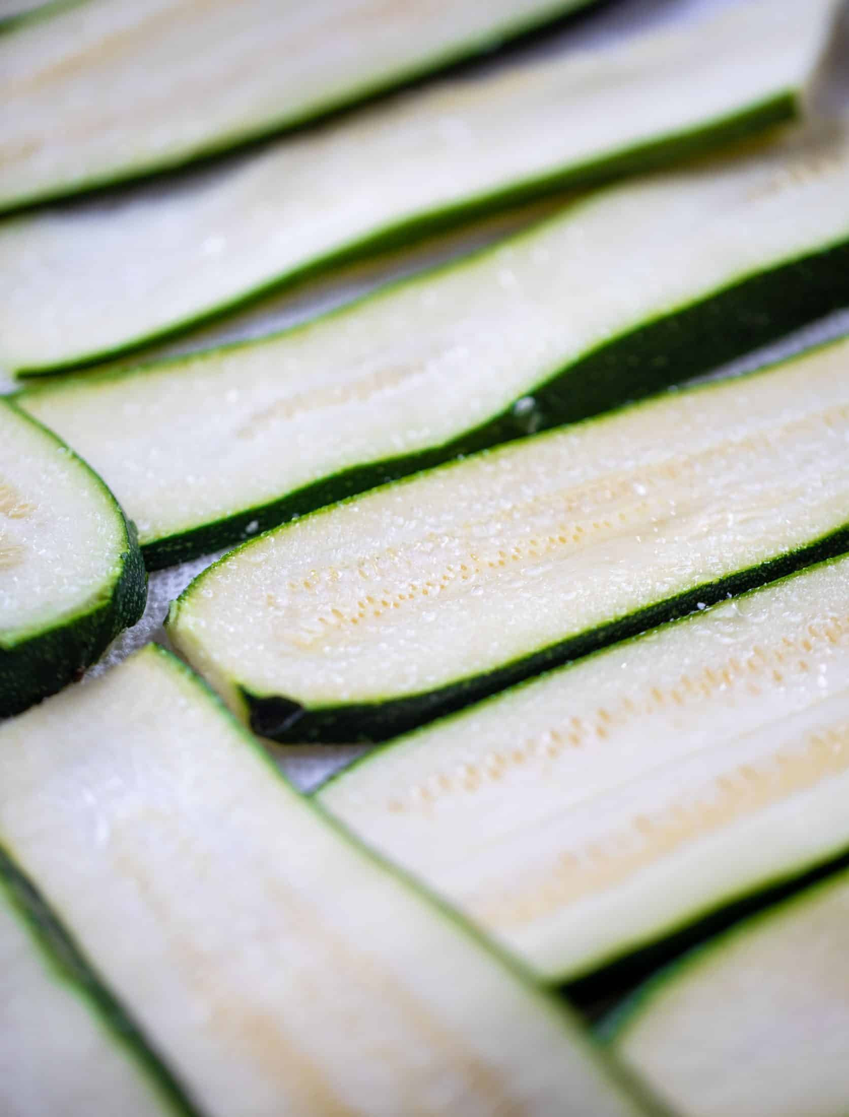 zucchini sweating