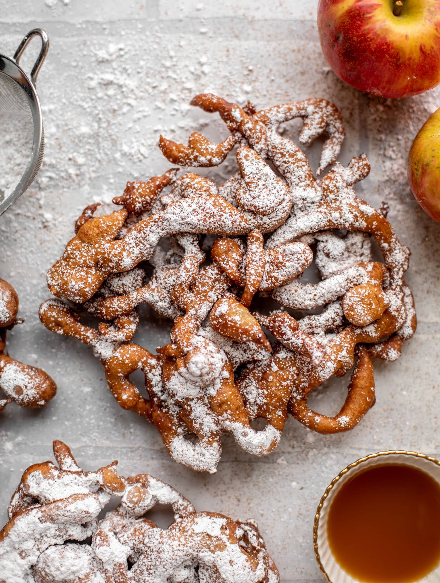 apple cider funnel cakes