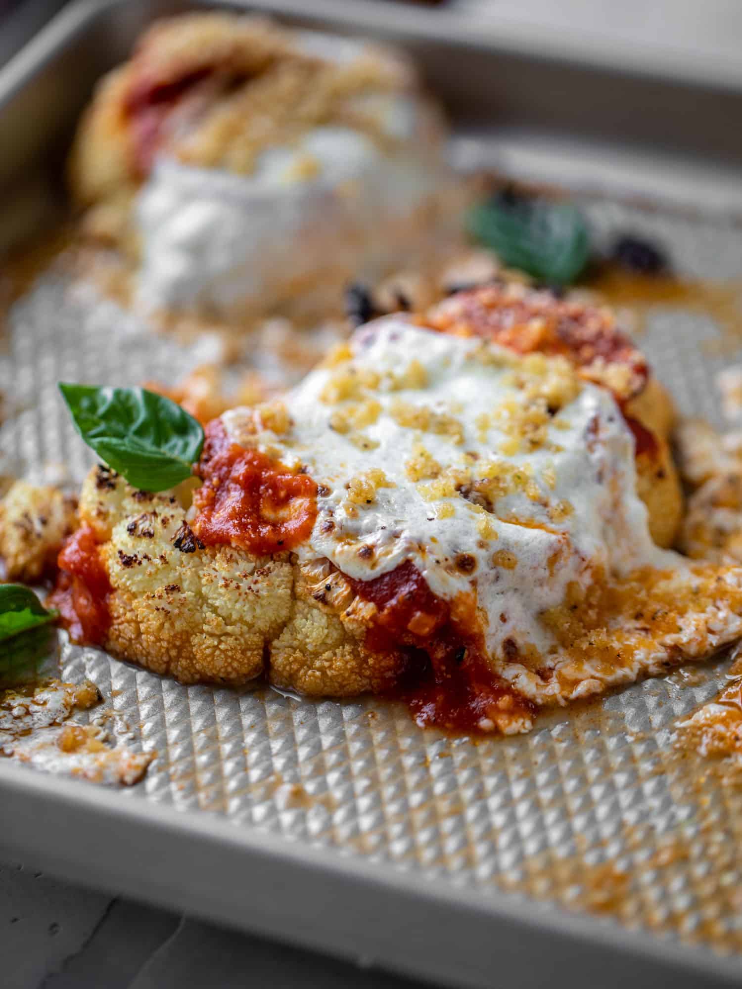 baked cauliflower parmesan