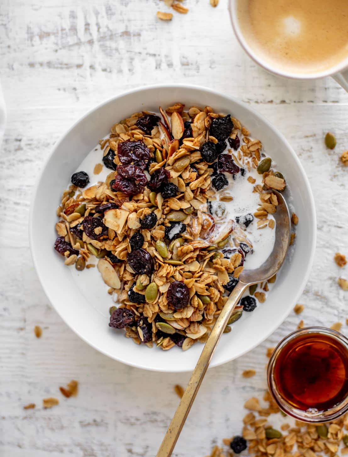 salted maple granola