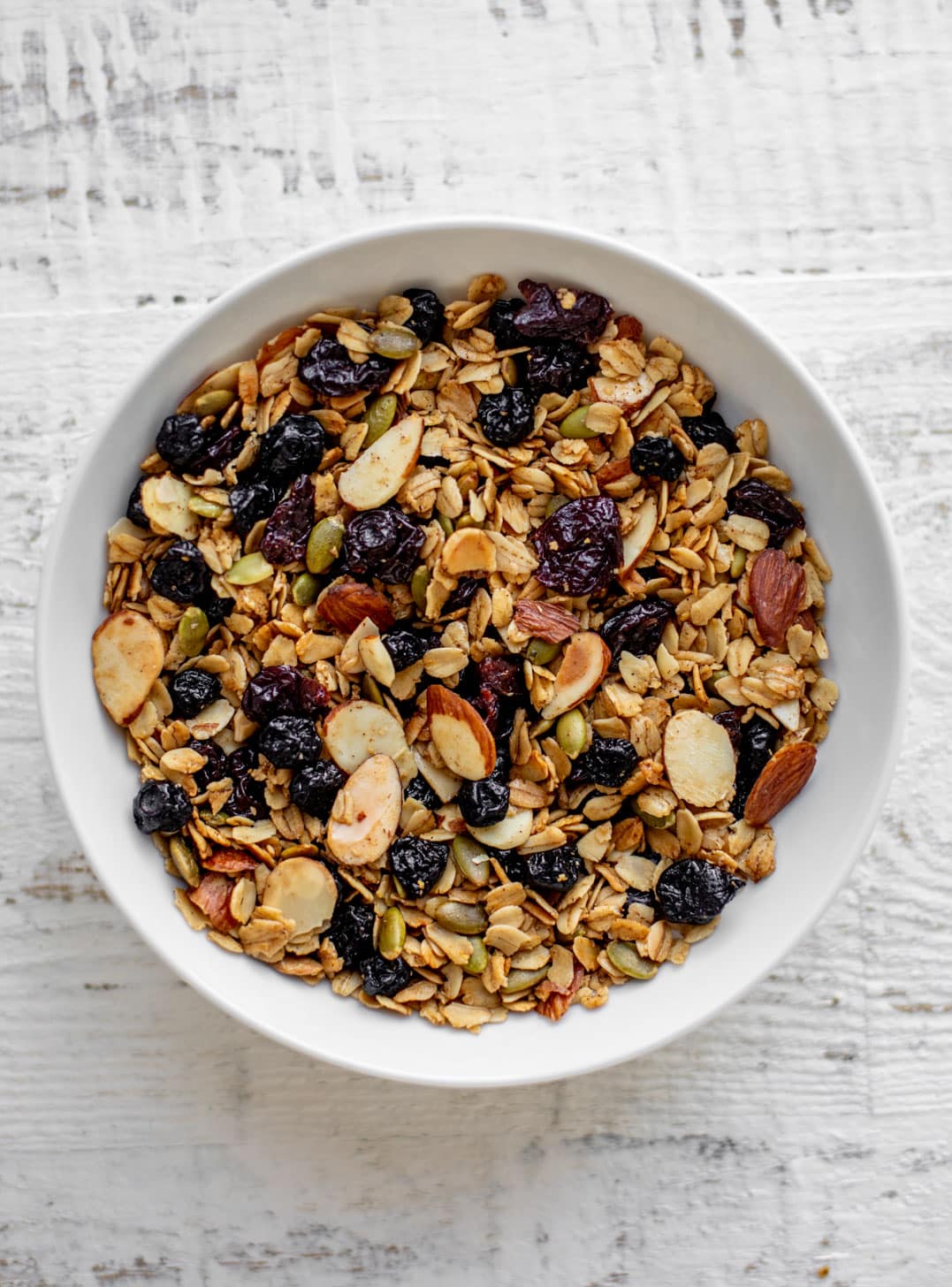 bowl of salted maple granola