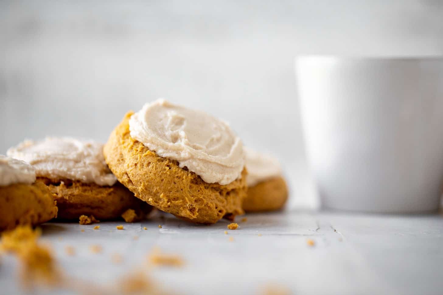 brown butter iced pumpkin cookies