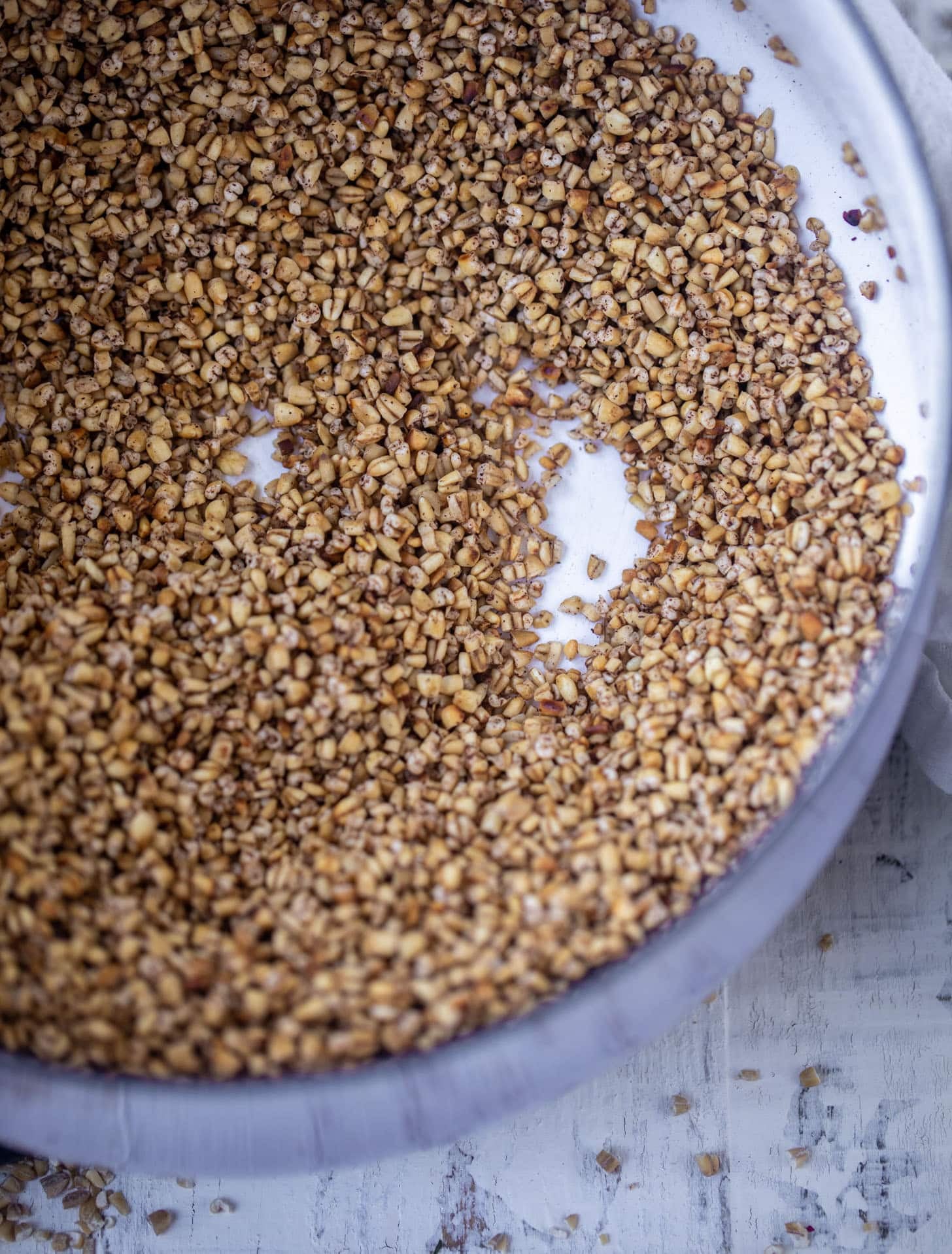 toasted steel cut oats with cinnamon