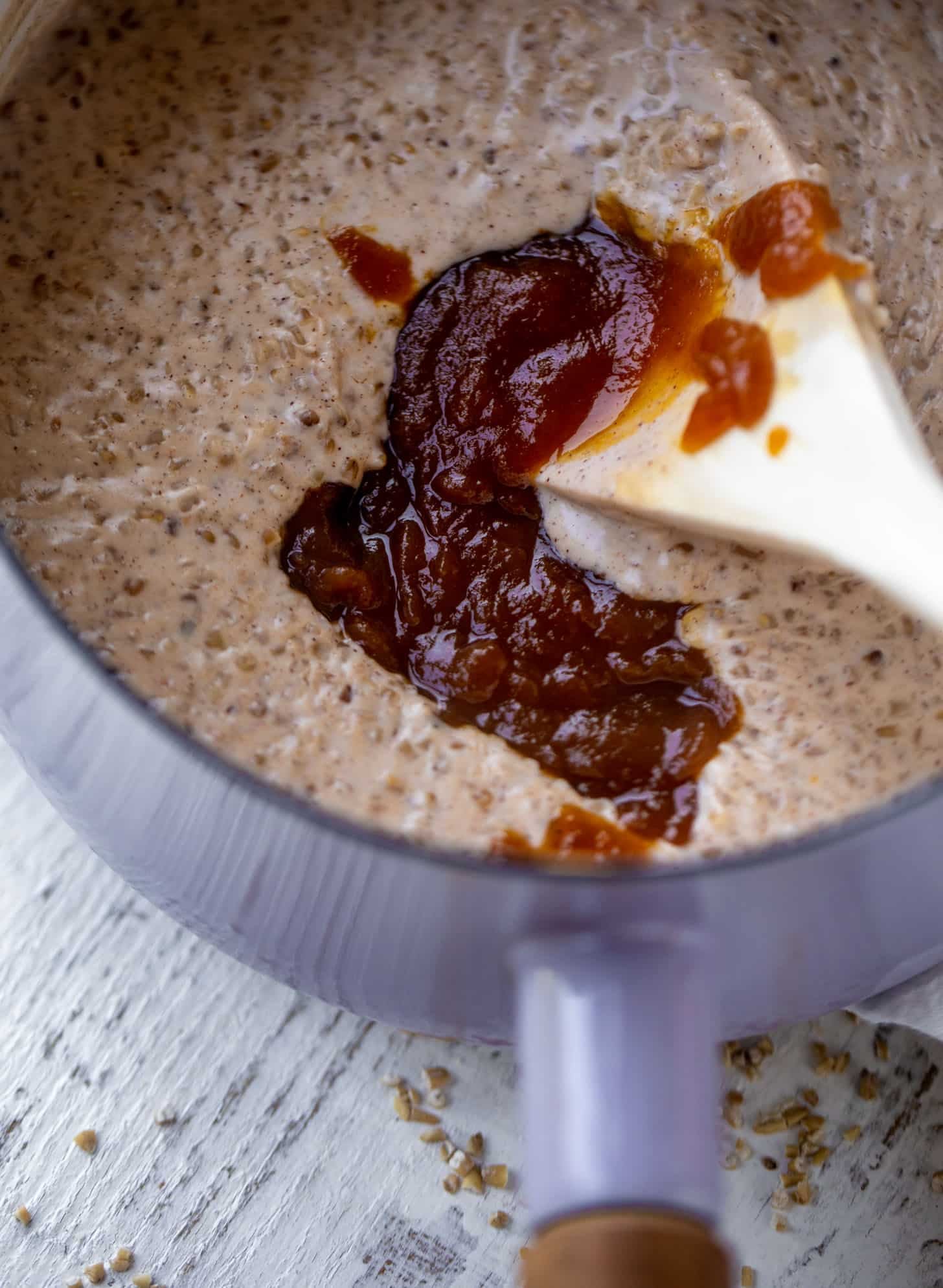 pumpkin butter in pumpkin pie oatmeal