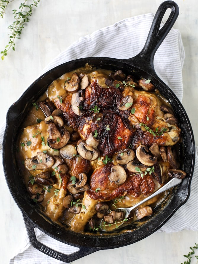 smothered chicken skillet and 45 of the best fall dinner recipes