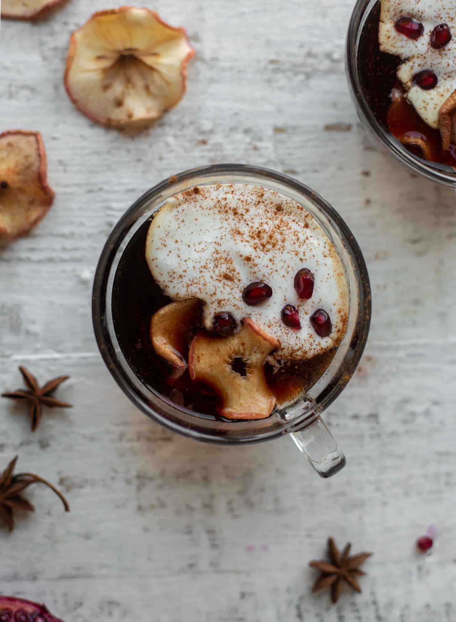 hot pomegranate cider